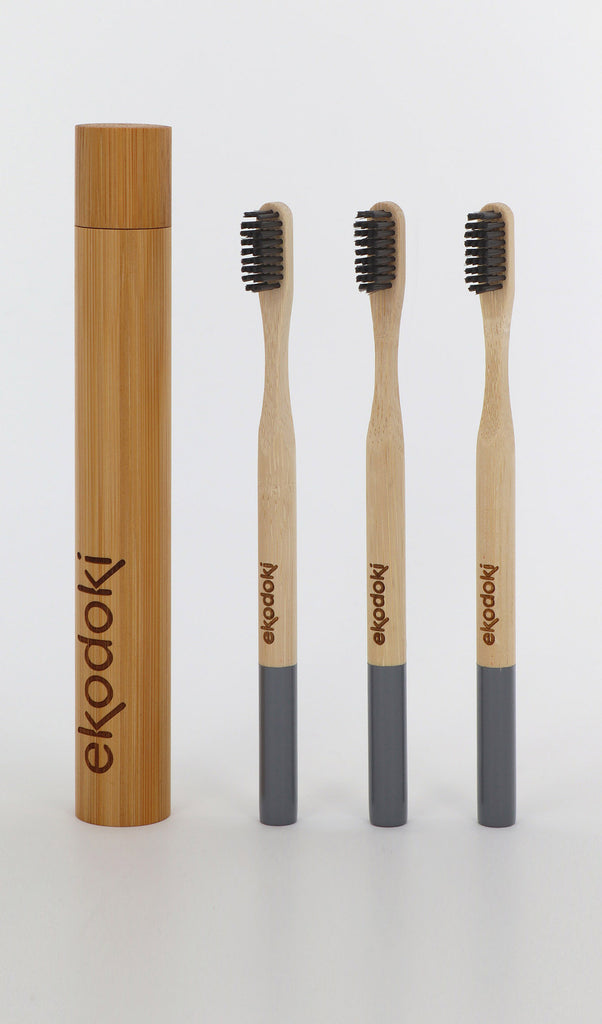toothbrushes collection banner from the brand eKodoKi for mobile