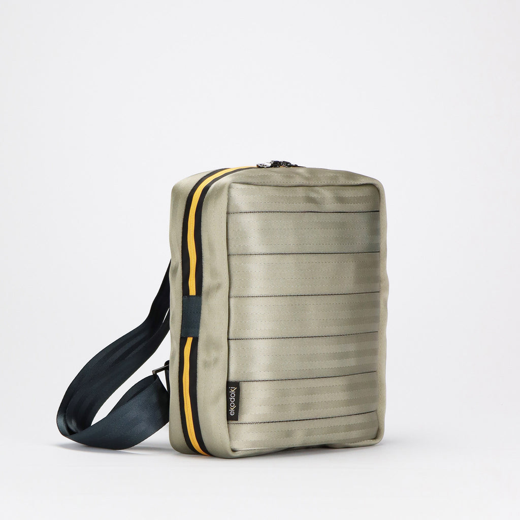 sand seatbelt backpack M front eKodoKi RE-BELT