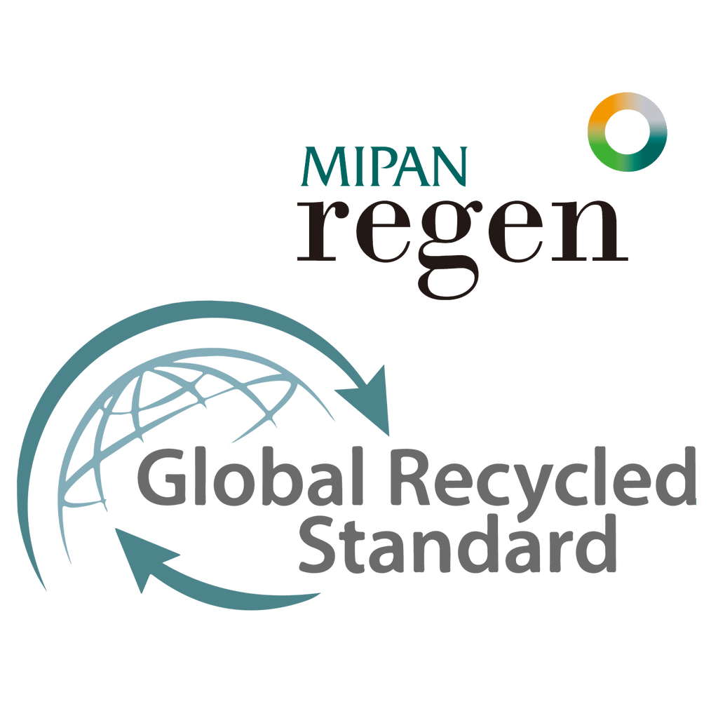 MIPAN Regen logo above the Global Recycled Standard logo
