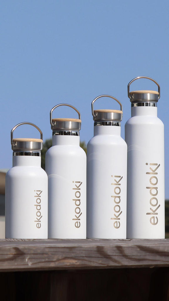 reusable bottles collection banner from the brand eKodoKi for mobile