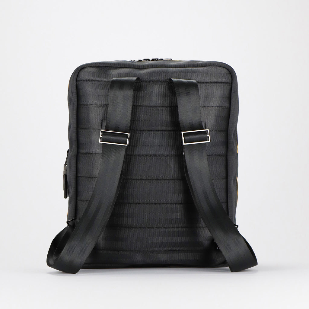 black seatbelt backpack L straps eKodoKi RE-BELT