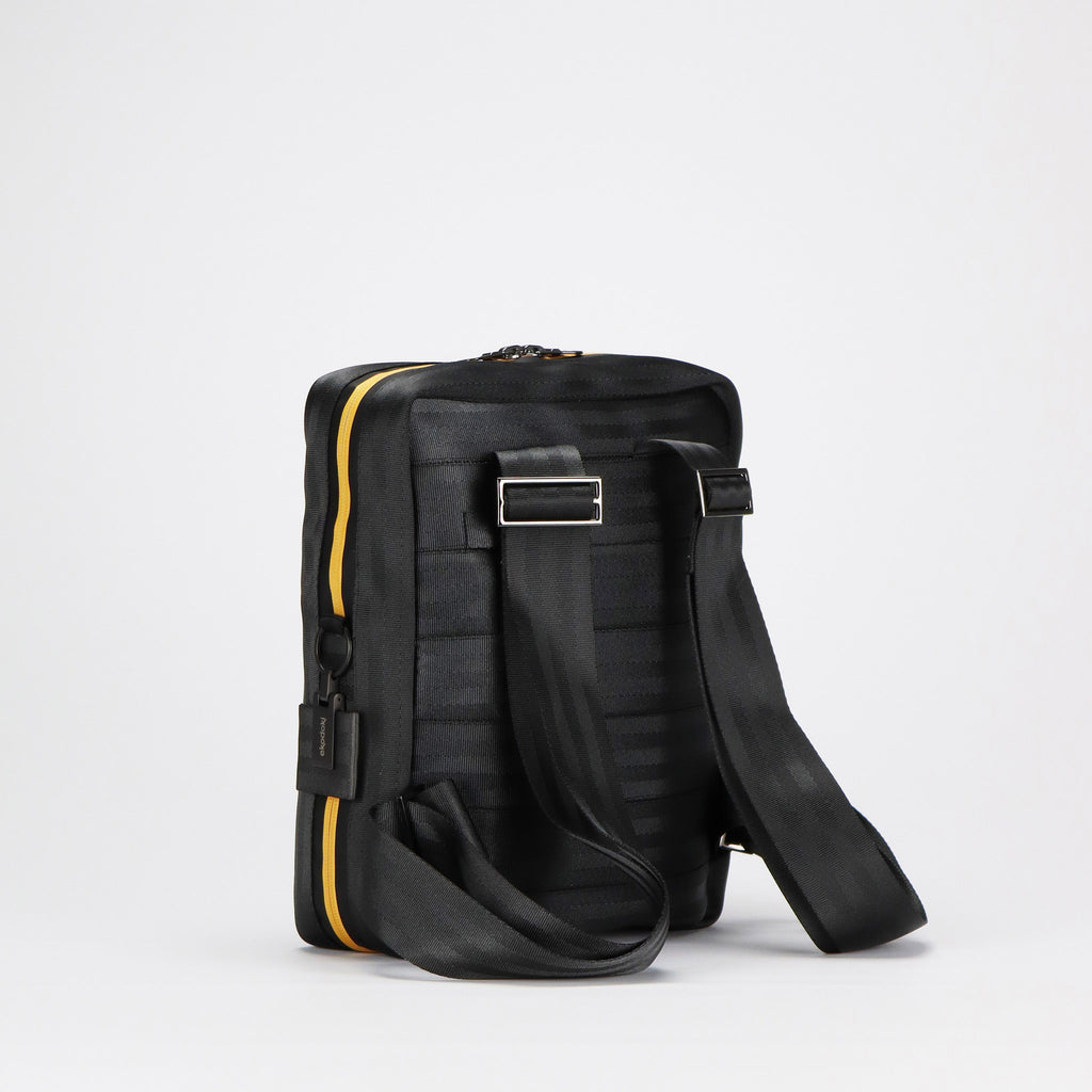 black seatbelt backpack M back eKodoKi RE-BELT