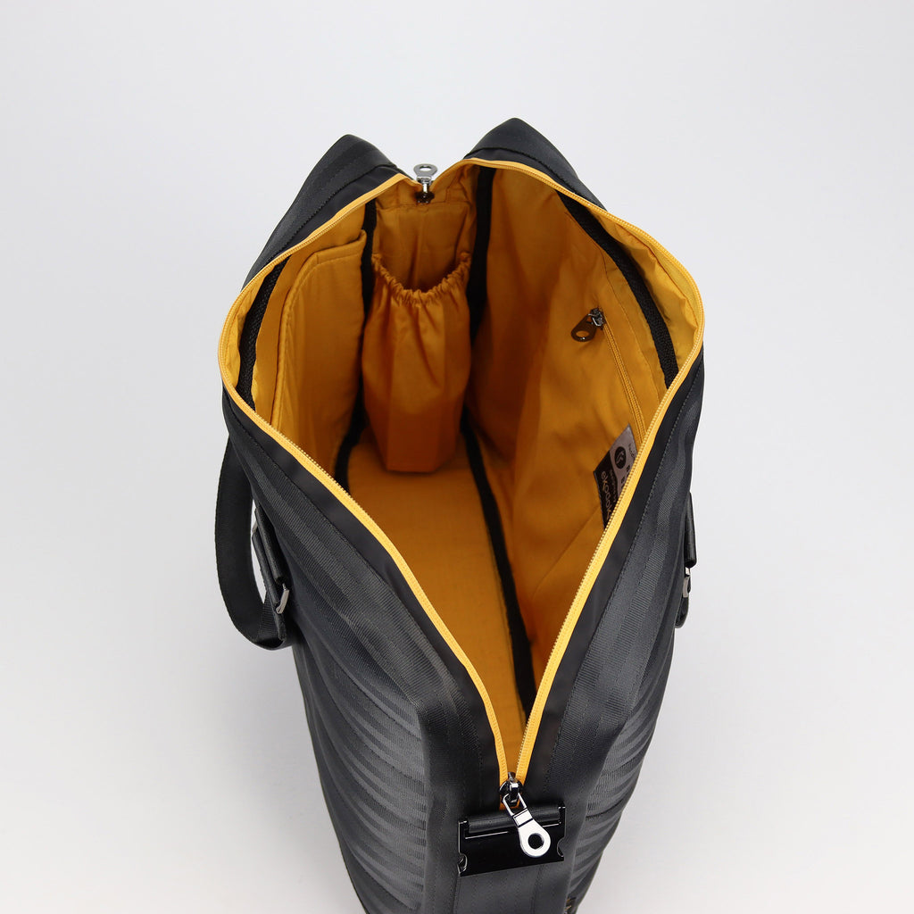 black seatbelt briefcase L inner bottle holder eKodoKi RE-BELT