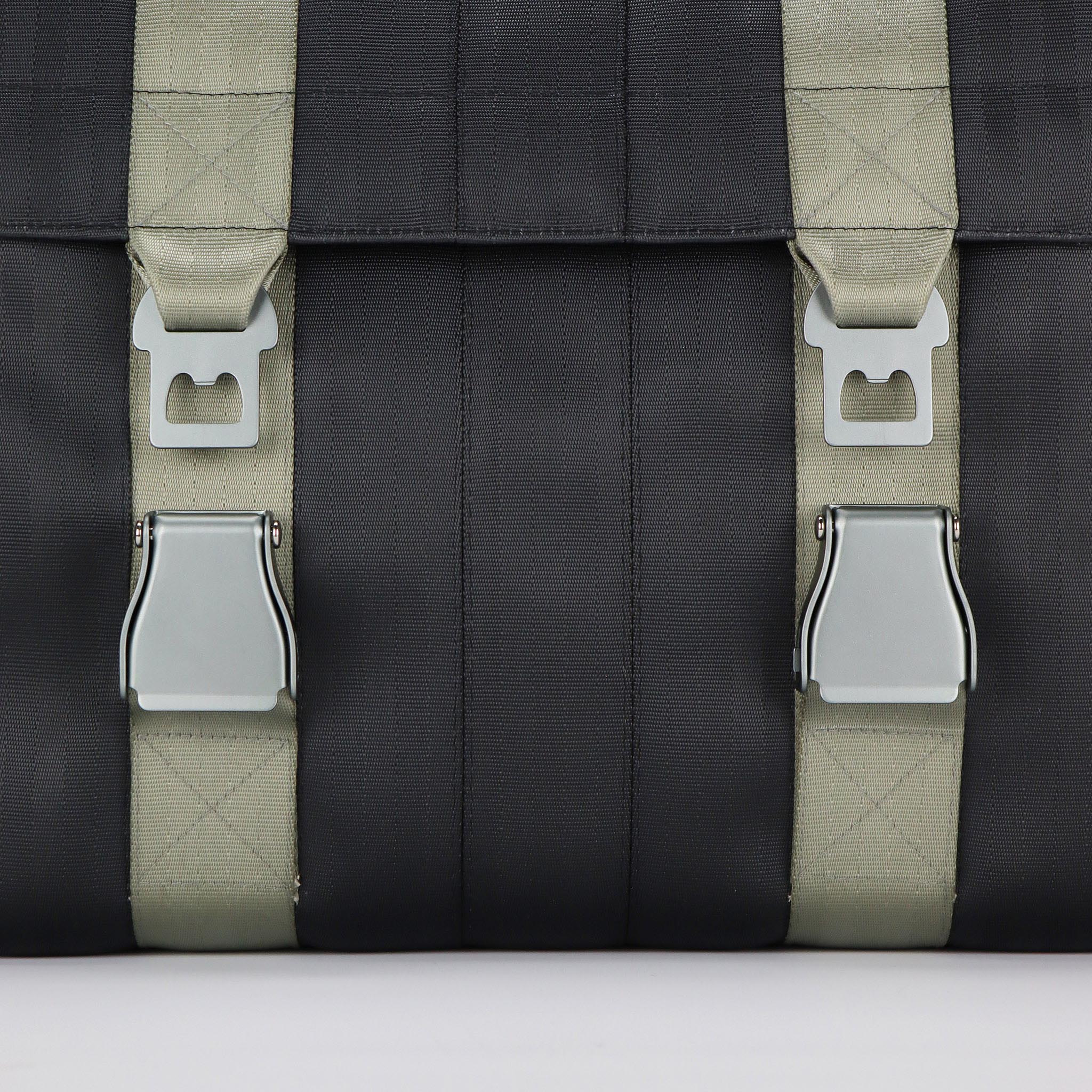 legend gear tool bag la5 Messenger Bag | Seat Belts | 17” Laptop | Black