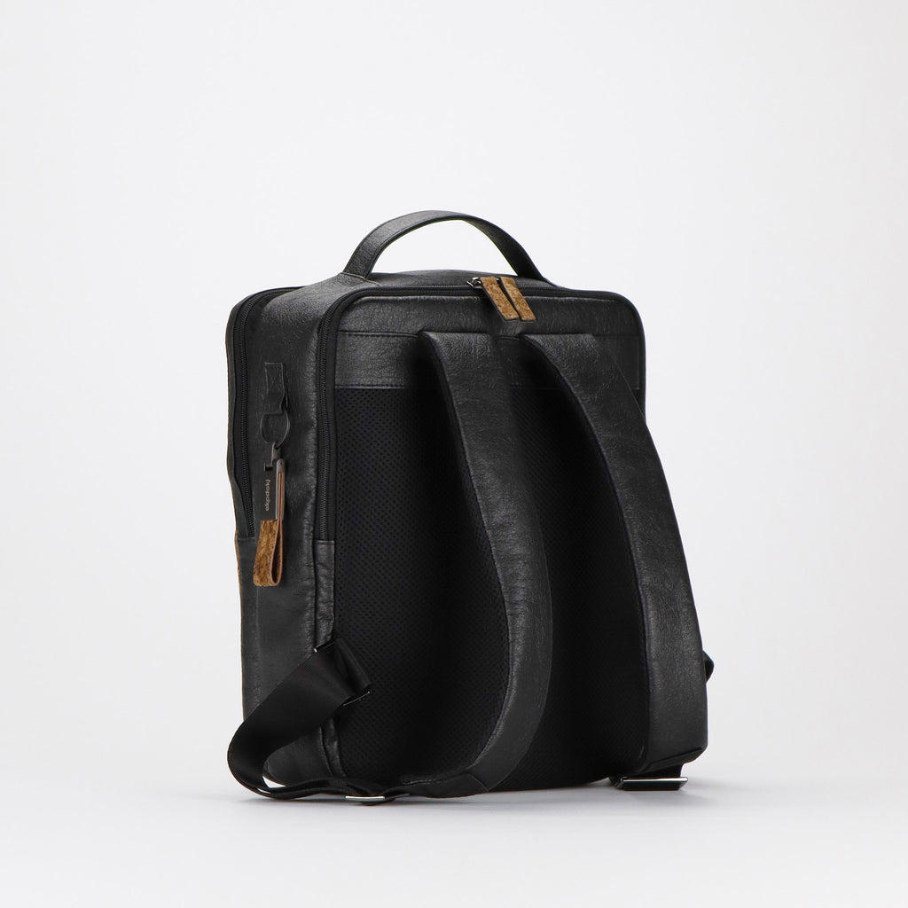 cork backpack M black back eKodoKi KWORK