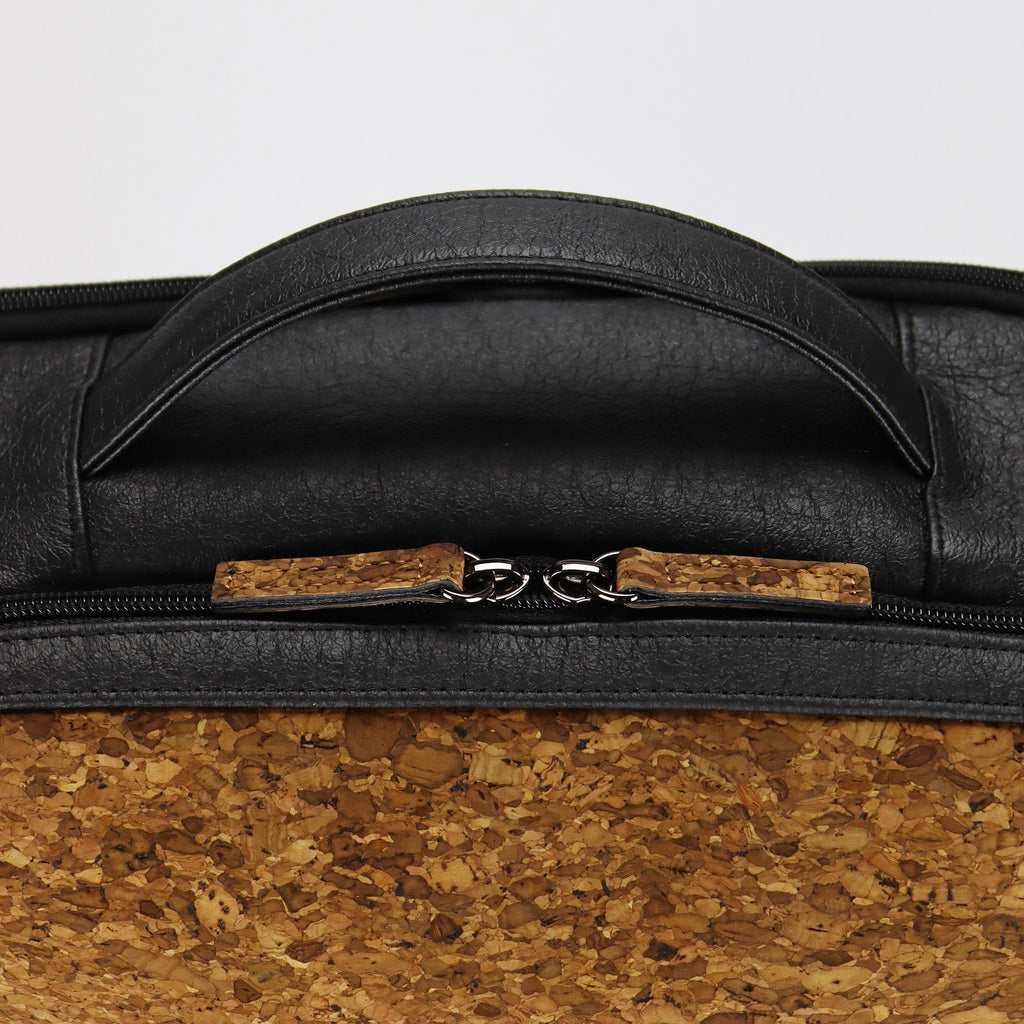 cork backpack M sienna flocked pattern zipper detail eKodoKi KWORK