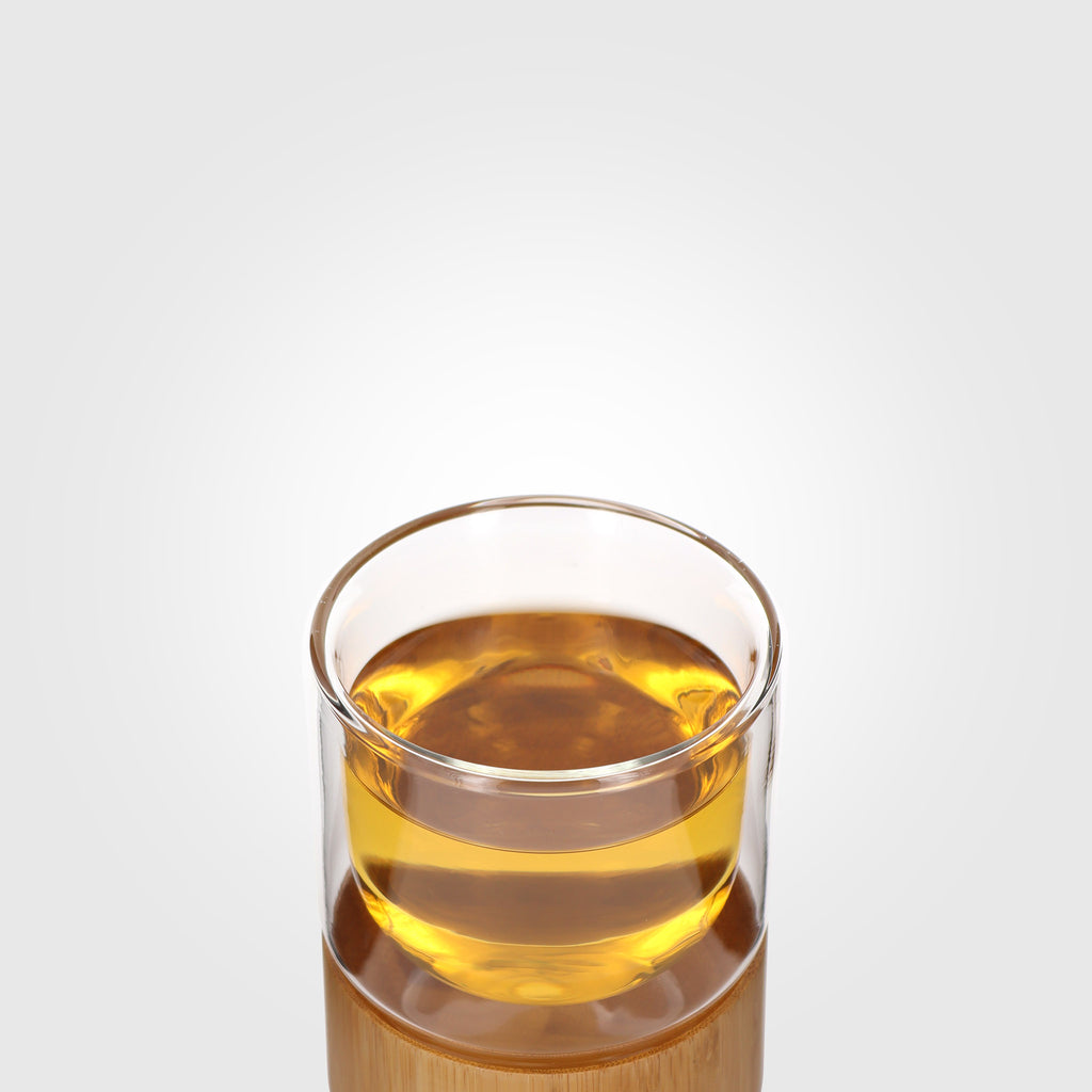 insulated glass and bamboo cup 180ml filled top detail eKodoKi COZO