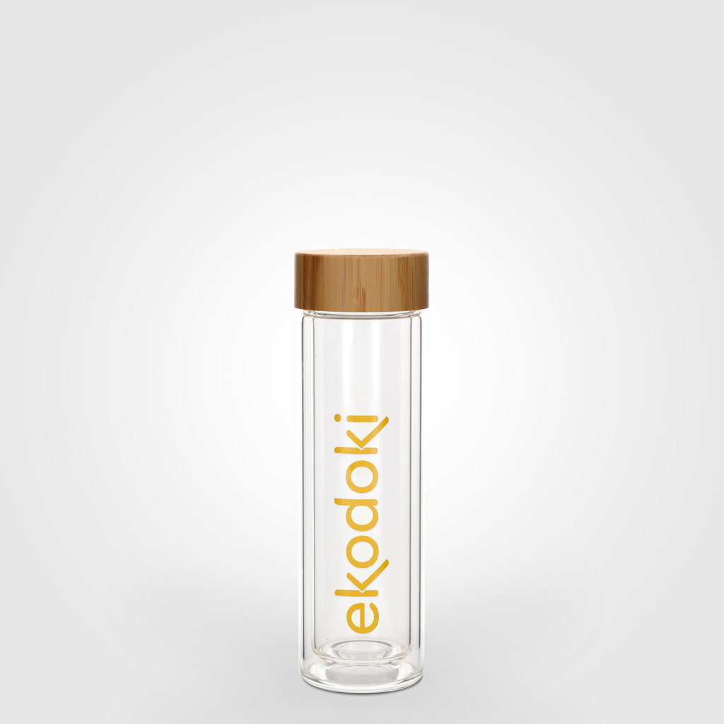 insulated glass bottle 250ml without tea infuser eKodoKi TEA-FOR-ONE
