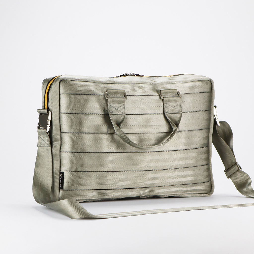 sand seatbelt briefcase L front handles down eKodoKi RE-BELT
