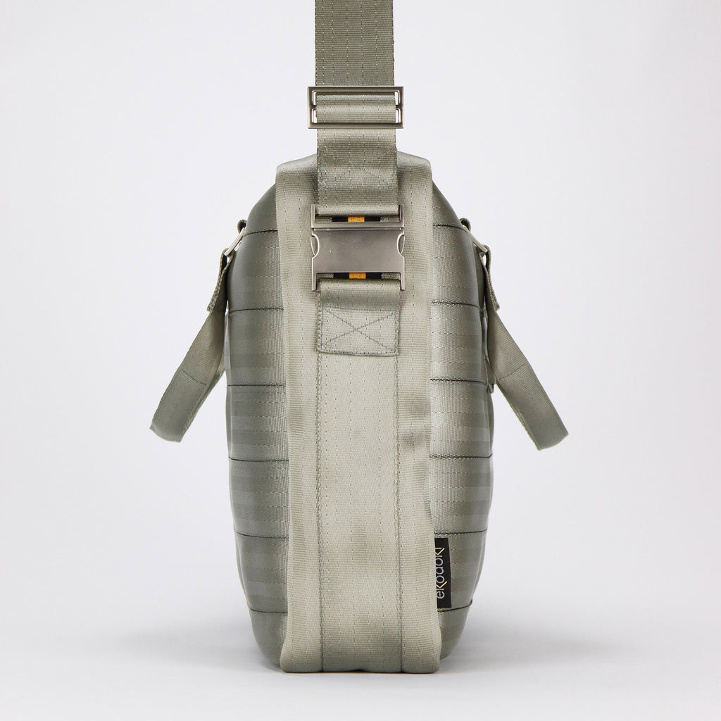 sand seatbelt briefcase L strap with metal spring buckles eKodoKi RE-BELT