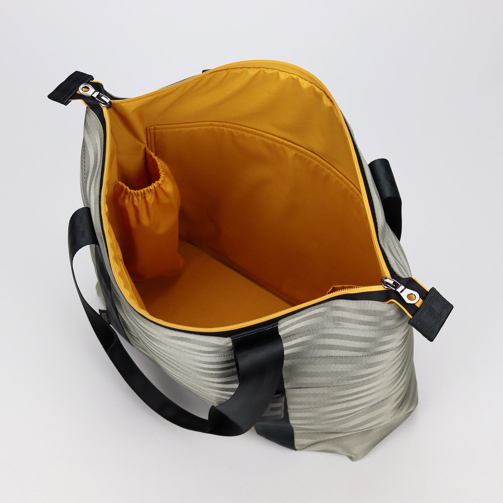 sand seatbelt tote bag L inner laptop pocket eKodoKi RE-BELT